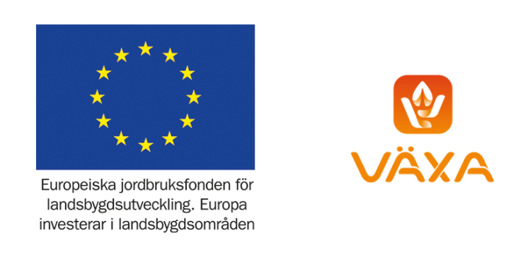 loggor för EU samt Växa