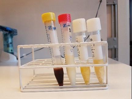 Provrör med förändrat mjölk