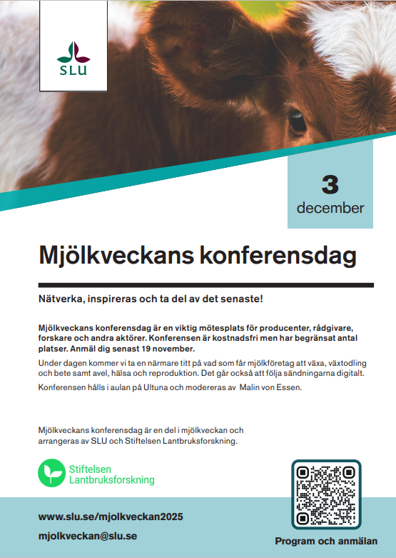 Kort information om mjölkveckans konferensdag
