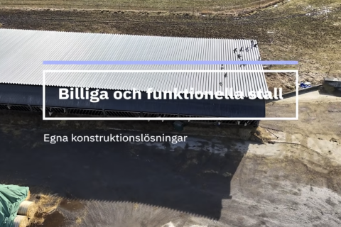 Flygbild på stall