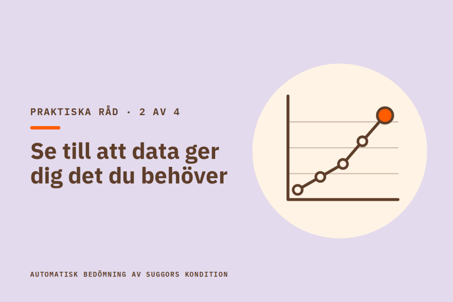 Se till att data ger dig det du behöver. Illustration av ett diagram med en kurva.